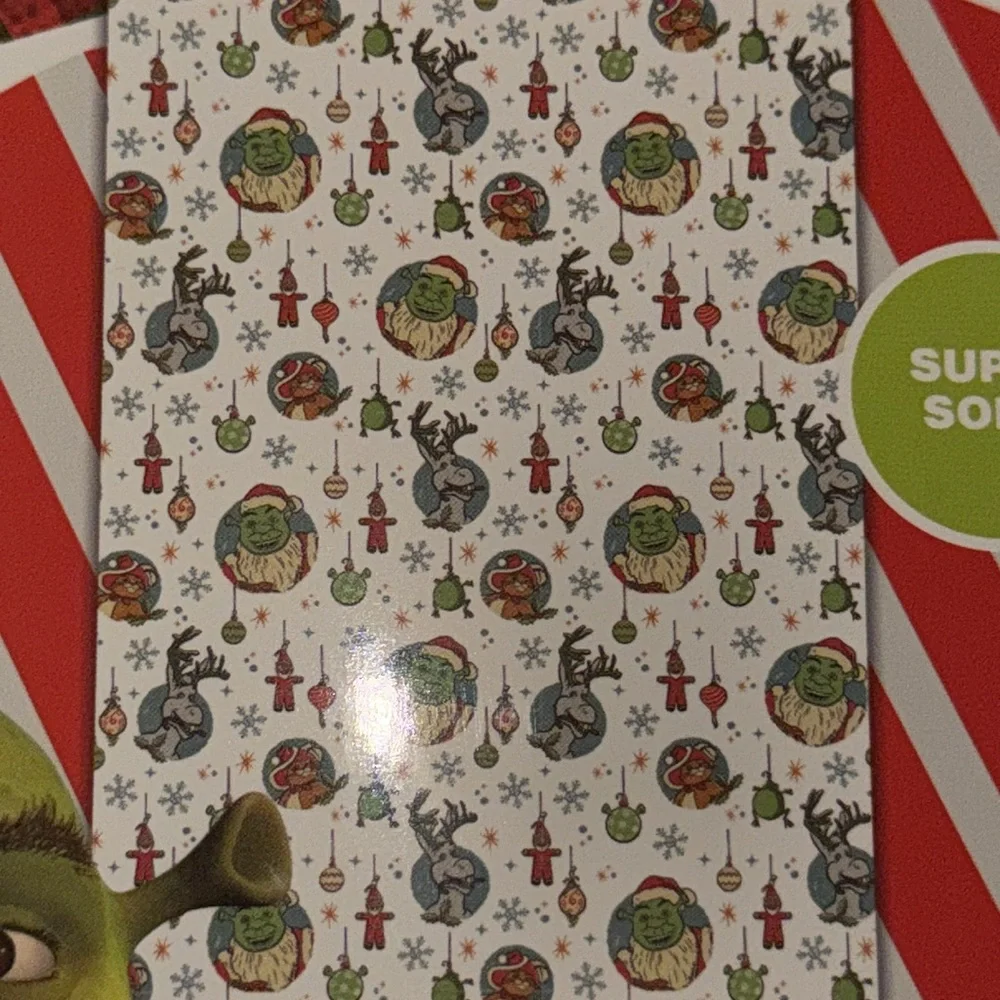 Shrek Christmas Blanket Throw 50x70 Donkey Puss Gingy Holiday Plush‎ NWT